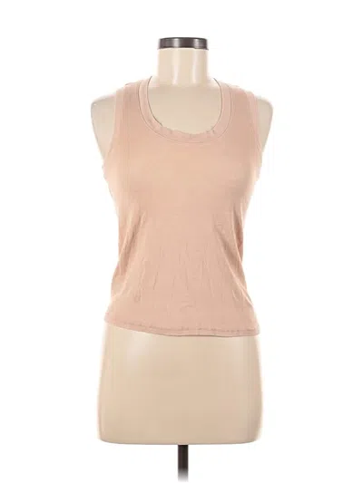 Pre-owned Intimately By Free People Tank Top Tan Halter Neckline Tops In Brown