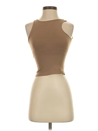 Pre-owned Intimately By Free People Tank Top Tan Strapless Neckline Tops