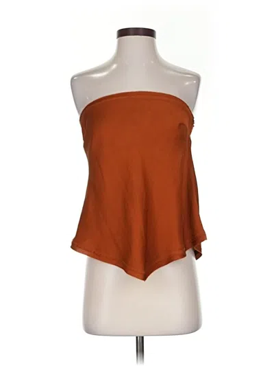 Pre-owned Intimately By Free People Tube Top Orange Strapless Neckline Tops