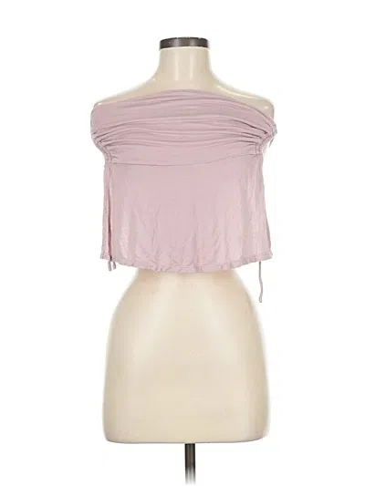 Pre-owned Intimately By Free People Tube Top Pink Strapless Neckline Tops