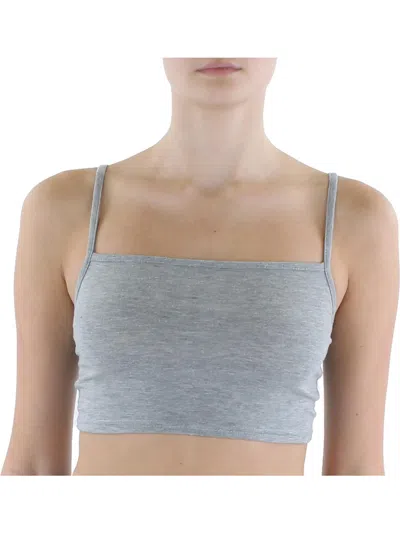 Intimately Free People Womens Jersey Heathered Cropped In Grey