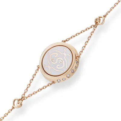 Intisars Me Oh Me Sparkly White 18k Rose Gold Diamond Bracelet