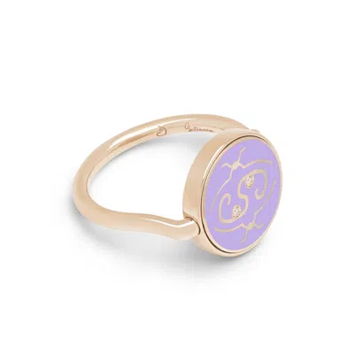 Intisars Me Oh Me Purple Exceptional18k Rose Gold Diamond Ring