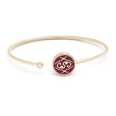 Intisars Me Oh Me Bordeaux Exquiste 18k Rose Gold Diamond Bracelet