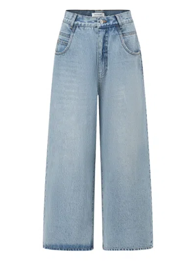 Into The East 阔腿牛仔裤 In 蓝色