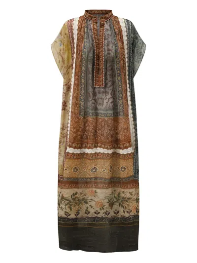 Into The East Abstract-pattern Dress