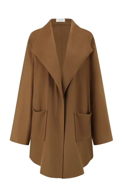 Into The East Cashmere Lapel Jacket In Brown