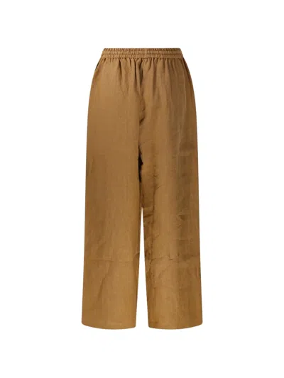 Into The East Drawstring Wide-leg Trousers In Brown