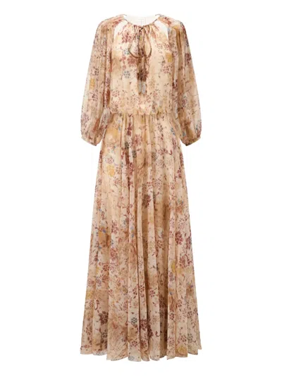 Into The East Floral-print Maxi Dress