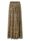 GEOMETRIC-PATTERN MAXI SKIRT