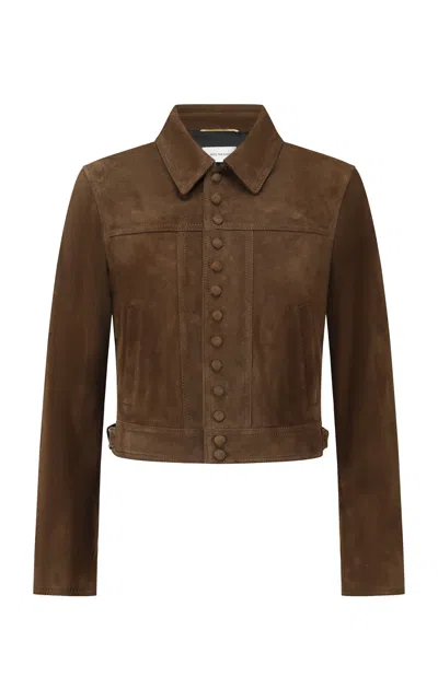 Into The East Leather Jacket In Brown