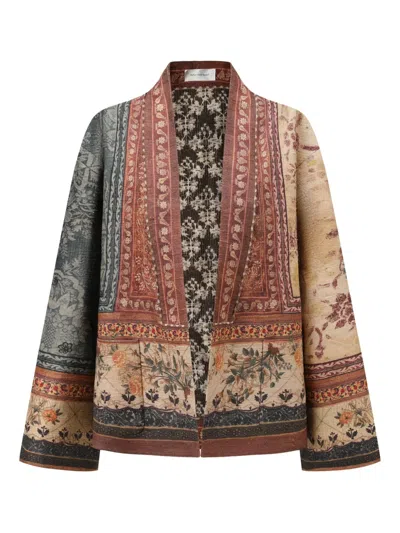 Into The East Quercus 花卉印花夹克 In 红色