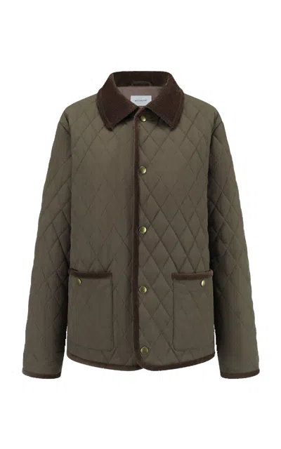 Into The East Quilted Cotton-blend Jacket In Green
