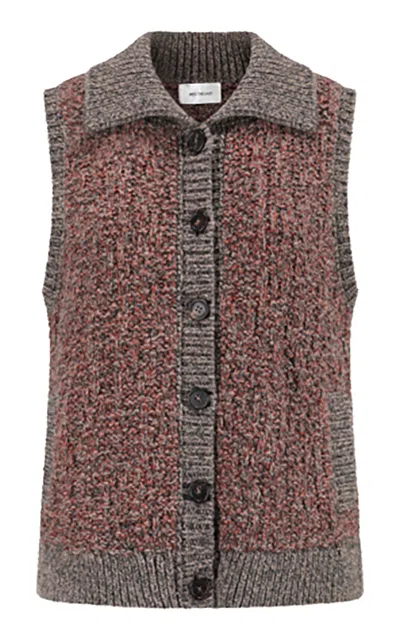 Into The East Terracotta Knitted Sweater In Brown