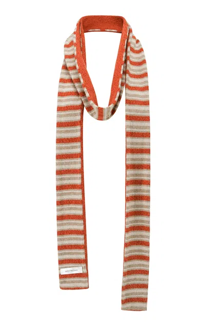 Into The East Thin Striped Scarf In Multi