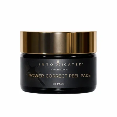 Intoxicated Cosmetics Power Correct Peel Pads | 60 Pads | Brighten, Correct And Exfolitate | Multi-a In Black