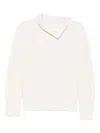 Intrecci Pointelle-knit Jumper In White