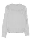 Intrecci Ribbed Sweater In Metallic
