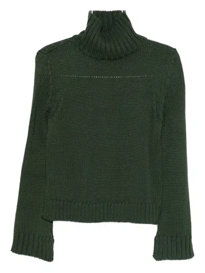Intrecci Pullover Mit Rollkragen In Green