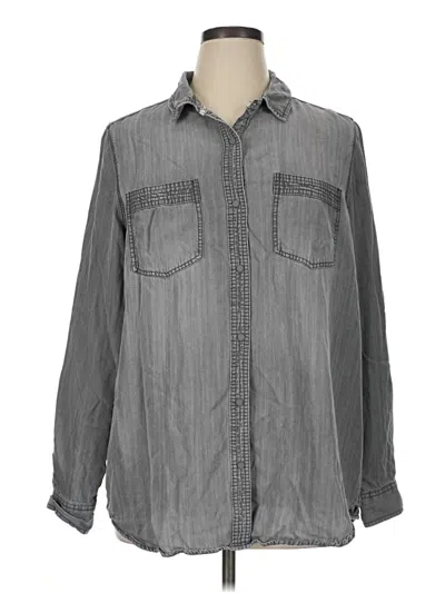 Pre-owned Intro Denim Jacket In Gray