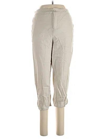 Pre-owned Intro Linen Pants In Gray
