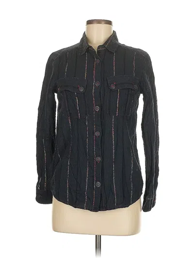Pre-owned Intropia Long Sleeve Button Down Shirt In Black