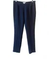 Intropia Women's Straight Leg Trouser In Black In Blue
