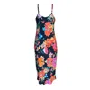 Introvertie Vienna Women's Black Not Your Darling Bias Cut Midi Slip Dress - Paradise Lost In Black