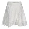 Introvertie Vienna Women's White Hamptons Viscose Wrap Skirt Mini In White
