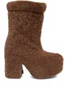 Inuikii 100mm Shearling Boots In Brown