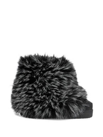 Inuikii Next Gen Shearling Low Ankle Boots In Black