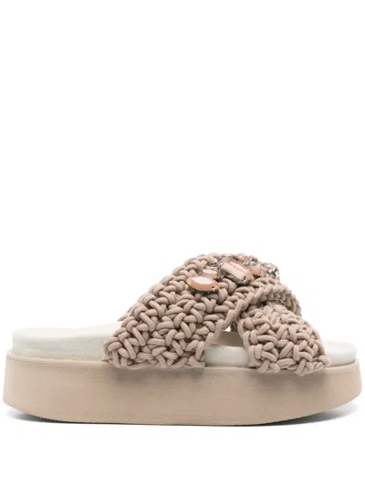 Inuikii 50mm Suede Platform Sandals