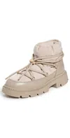 Inuikii Biker Puffer Boots Beige In Neutral