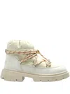 Inuikii Biker Puffer Boots In White