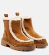 Inuikii Biker Suede Snow Boots In Brown