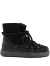 Inuikii Classic Genuine Shearling Lined Sneaker Bootie In Schwarz