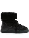 Inuikii Classic Genuine Shearling Lined Sneaker Bootie In Black