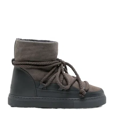 Inuikii Classic Lace-up Suede Sneakers In Black