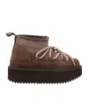 Inuikii Platform Suede Sneakers In Black
