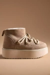 Inuikii Shearling-lining Suede Platform Boots In Brown