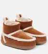 Inuikii Classic Low Shearling-trimmed Suede Snow Boots In Brown