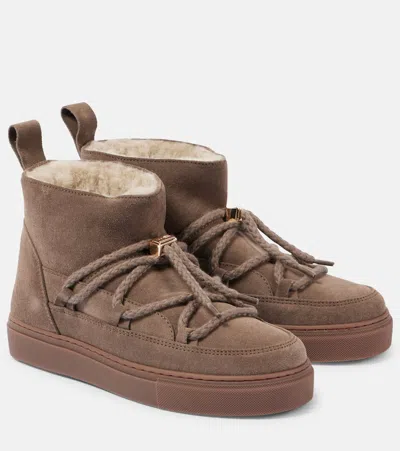 Inuikii Classic Low Suede Ankle Boots In Brown
