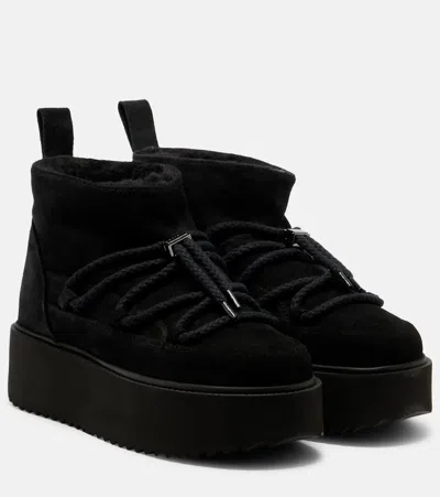 INUIKII CLASSIC LOW SUEDE PLATFORM SNOW BOOTS