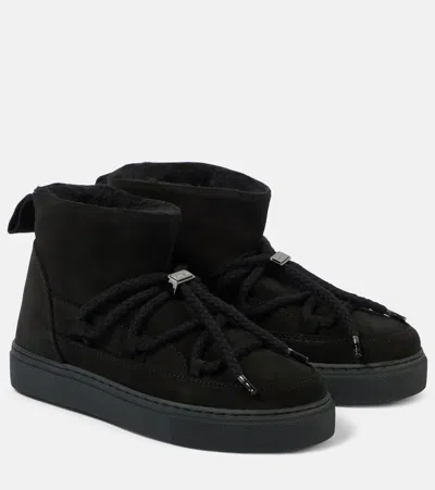 Inuikii Classic Low Suede Snow Boots In Black
