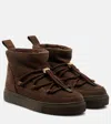 Inuikii Classic Low Suede Snow Boots In Brown