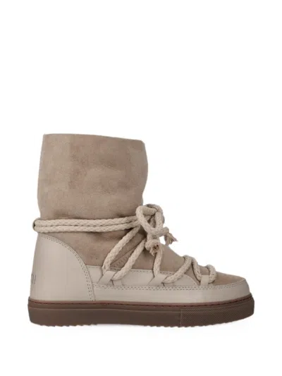 Inuikii Classic Rope-lace Shearling-lined Boots In Brown