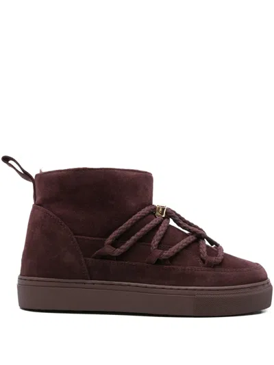 Inuikii Classic Suede Boots In Burgundy