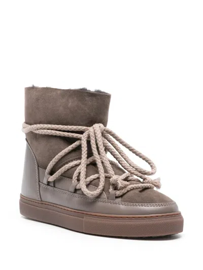 Inuikii Classic Suede Ankle Boots In Neutrals