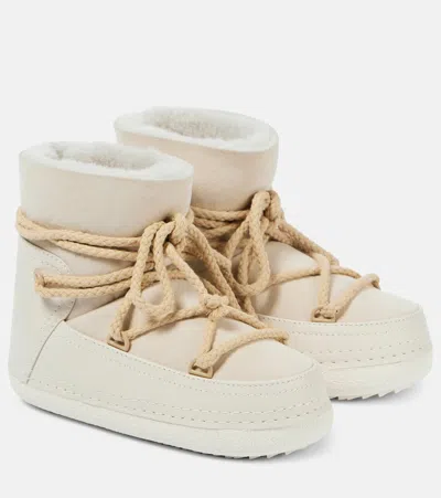Inuikii Classic Suede Snow Boots In White