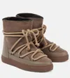 Inuikii Classic Wedge Leather Snow Boots In Beige